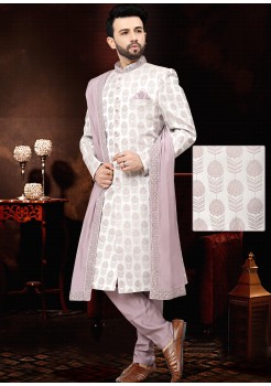 Light Purple Indo Western Sherwani